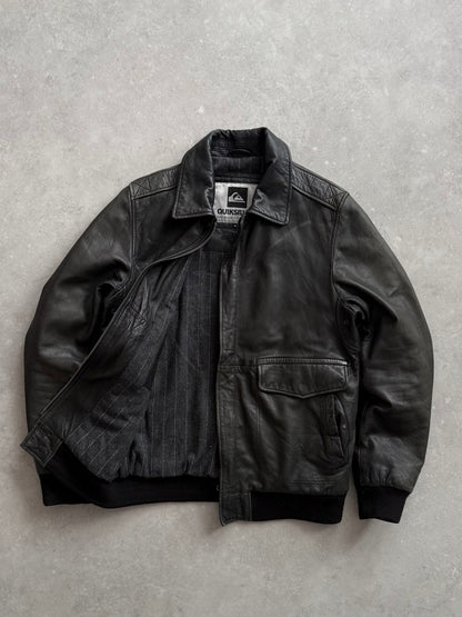 Vintage Quiksilver Leather Jacket (M)