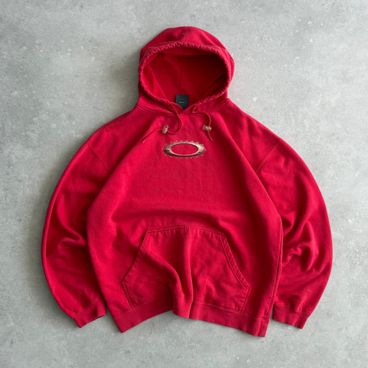 00's Oakley Software Saw Blade Hoodie (L)