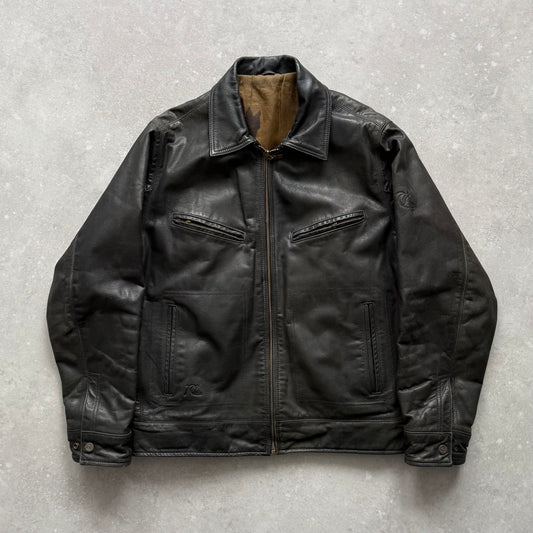 00's Quiksilver Leather Jacket (M)