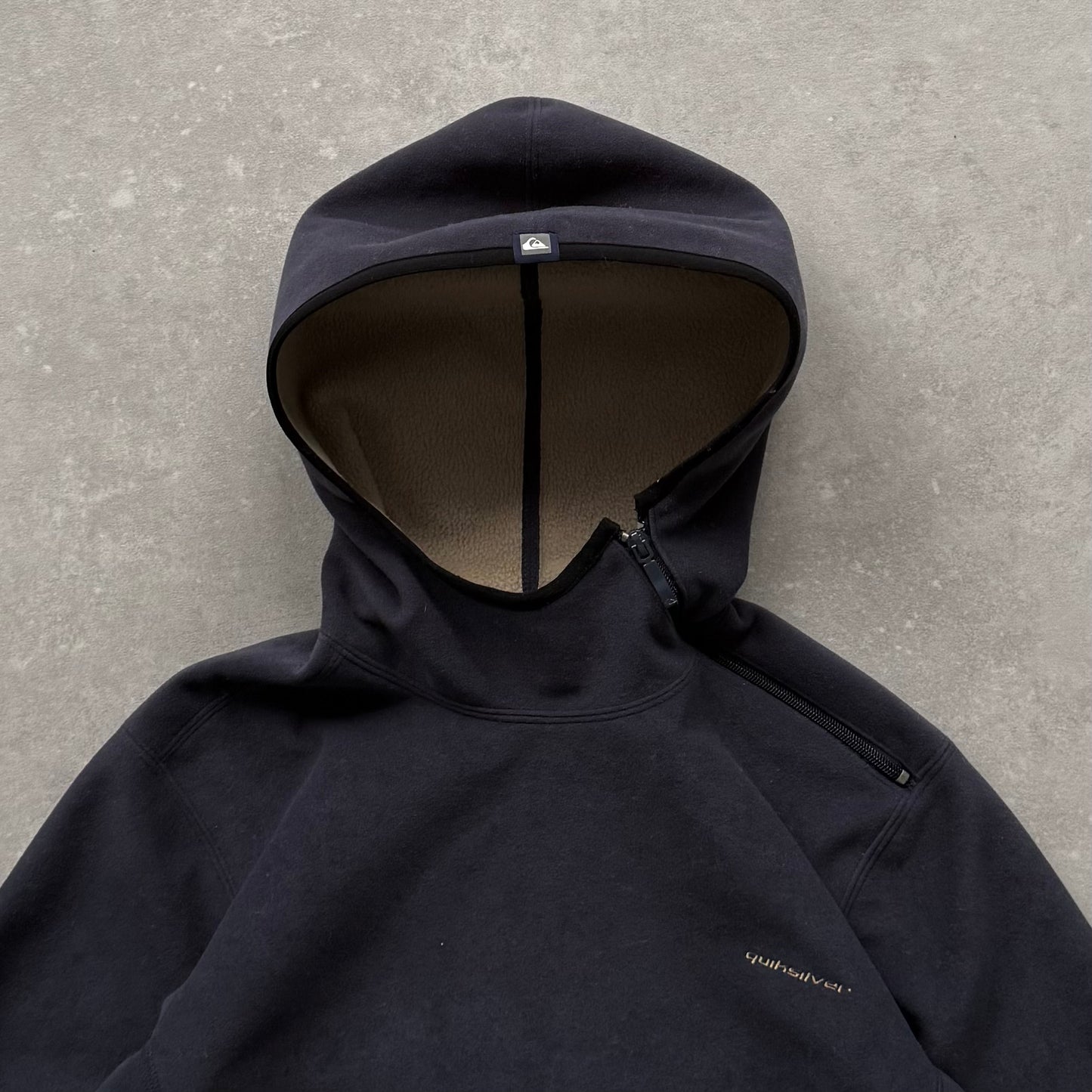 00’s Quiksilver Shoulder Zip Hoodie (S)