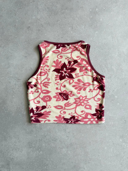 Vintage Quiksilver Cropped Racer Back Tank Top (8)