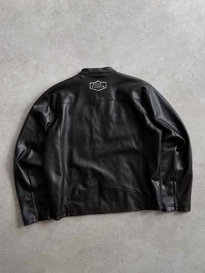 Vintage No Fear Faux Leather Jacket (M)