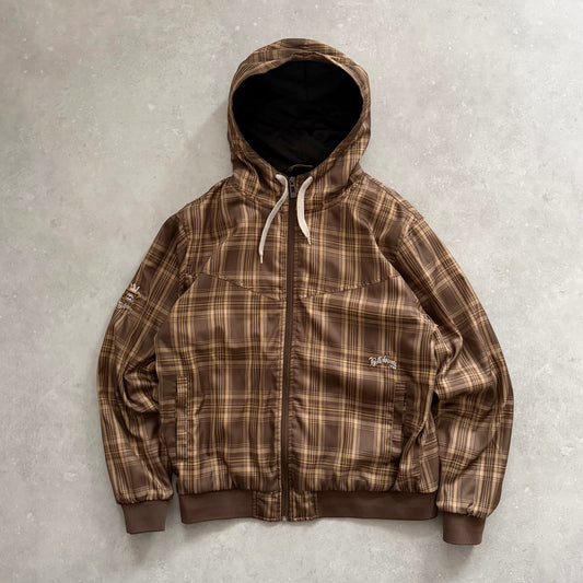 00’s Rip Curl Plaid Zip Hoodie (L)
