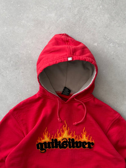Vintage Quiksilver Flame Hoodie (S)