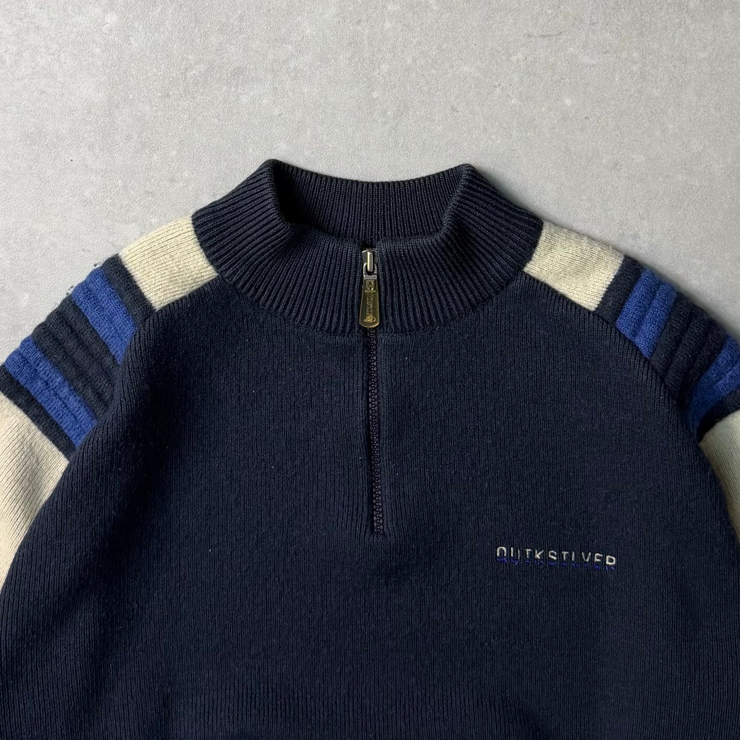 00's Quiksilver 1/4 zip Knit Jumper (S)