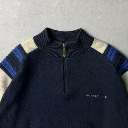 00's Quiksilver 1/4 zip Knit Jumper (S)