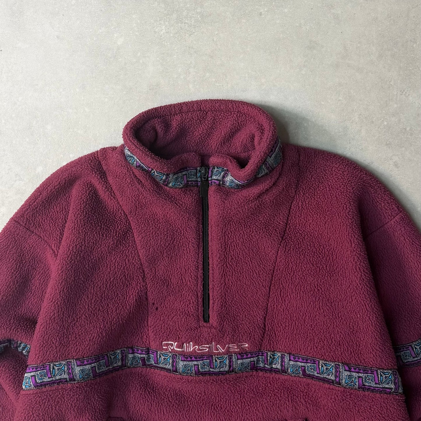 90's Quiksilver Aztec Fleece Jumper (S)