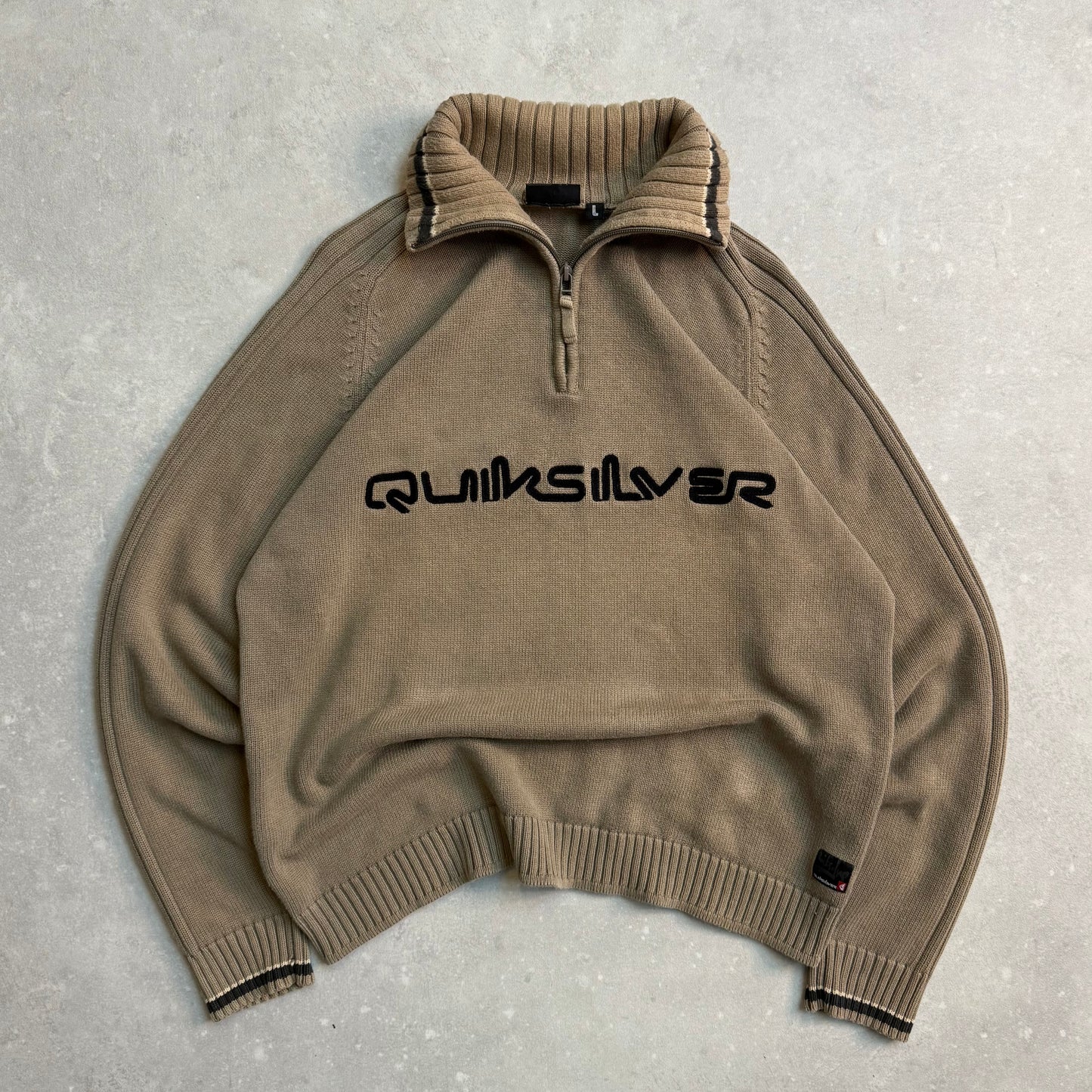 00’s Quiksilver 1/4 Zip Knit