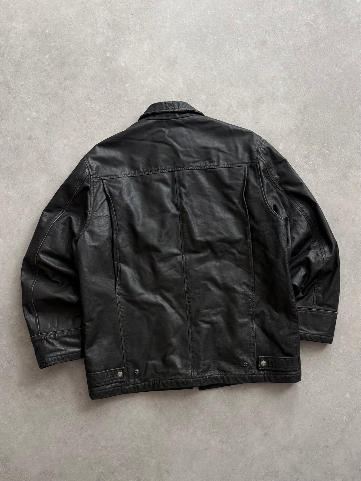 Vintage Quiksilver Leather Jacket (XL)
