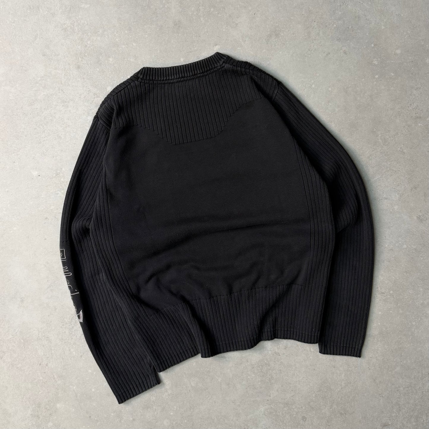 00's Quiksilver Cable Knit Jumper (M)