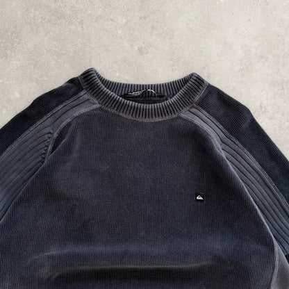00’s Quiksilver Corduroy Knit Jumper (L)