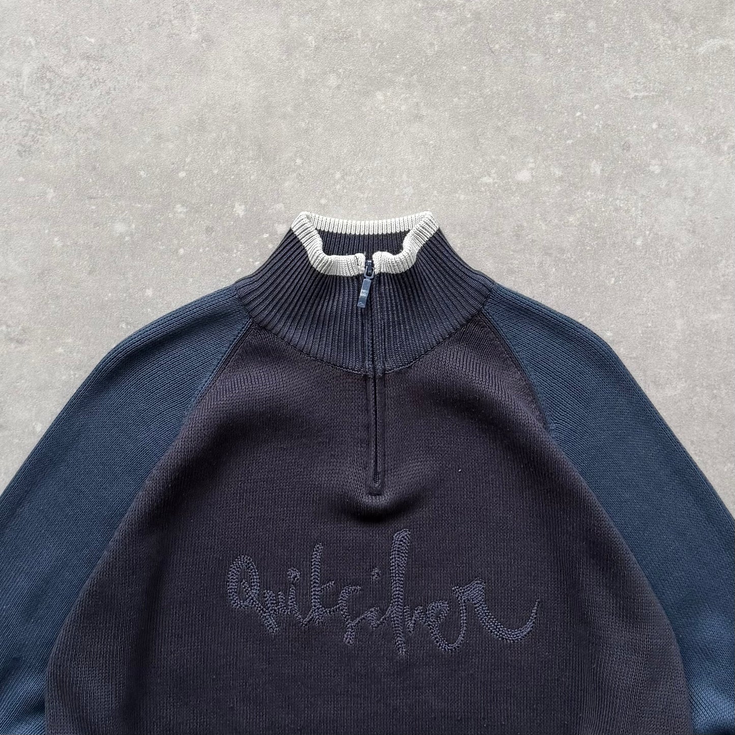 00’s Quiksilver 1/4 Zip Knit Jumper (M)