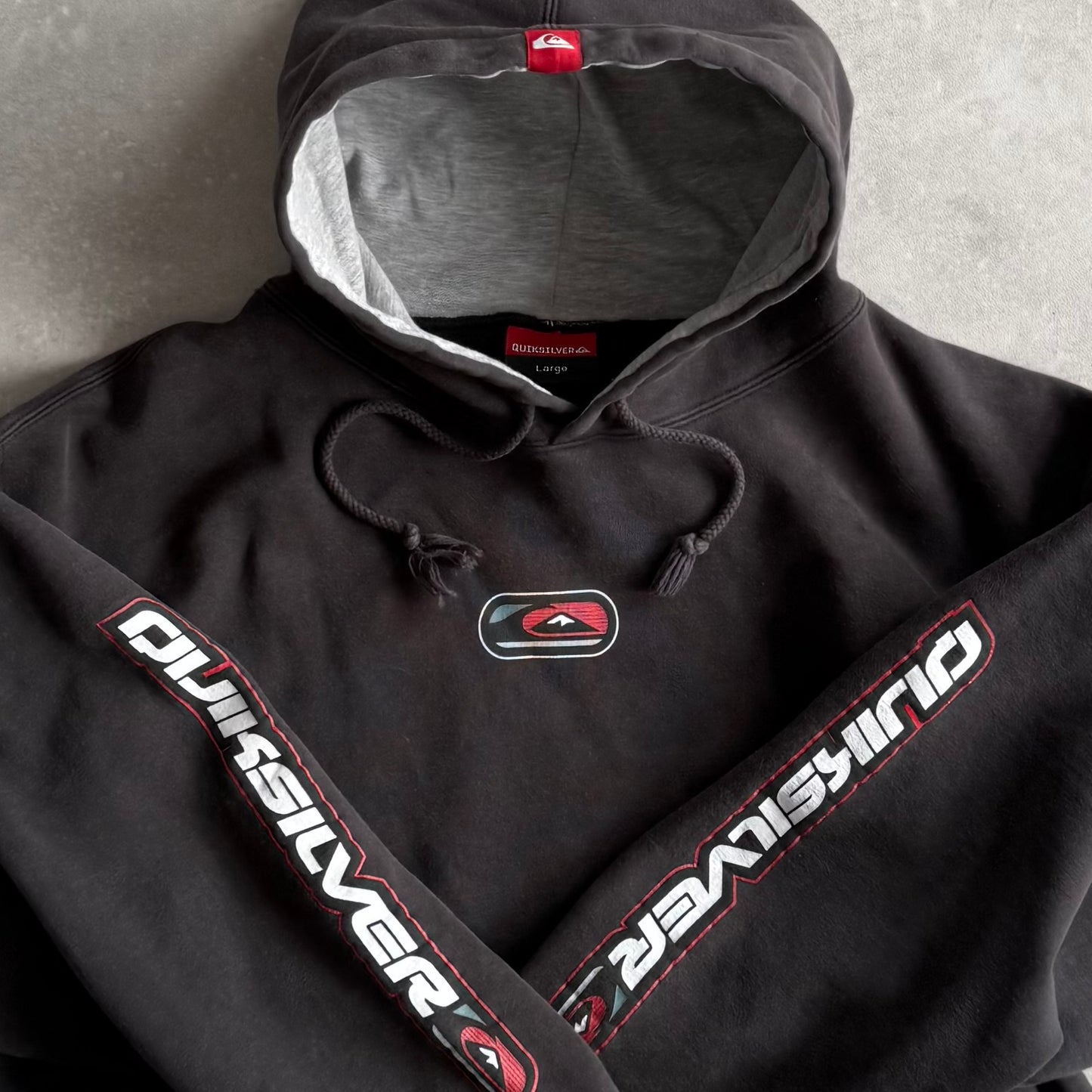 Vintage Quiksilver Quad-Hit Hoodie (L)