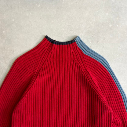 00's Quiksilver Cable Knit Jumper (M)