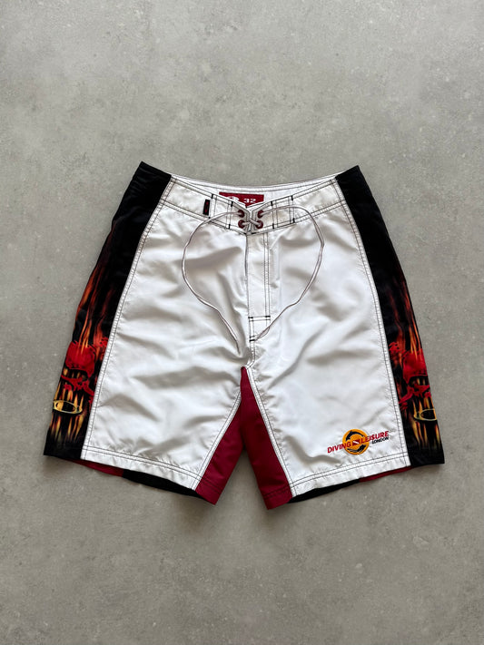 Vintage Oakley Flame Boardshorts (32)