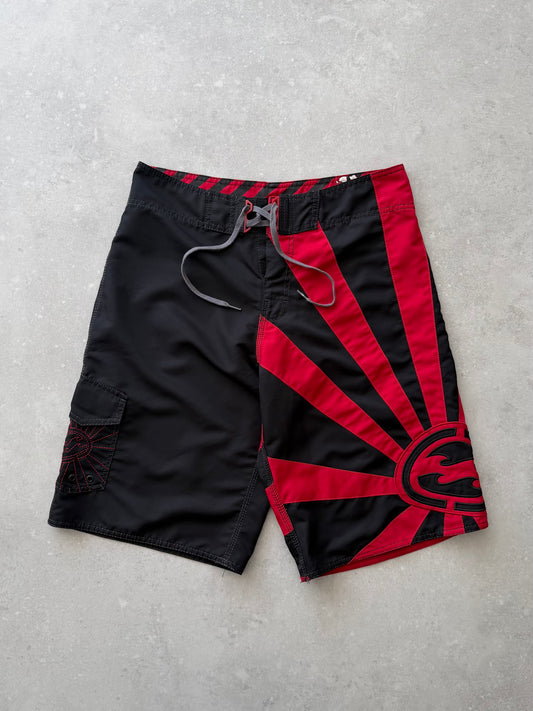 Vintage Billabong Andy Irons Rising Sun Boardshorts (32)