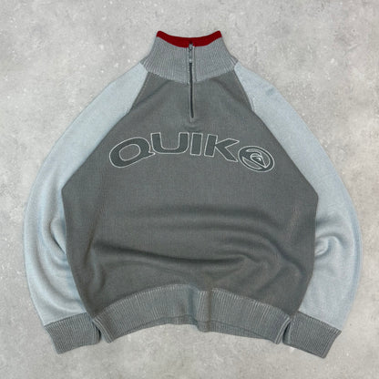 00’s Quiksilver 1/4 Zip Knit Jumper
