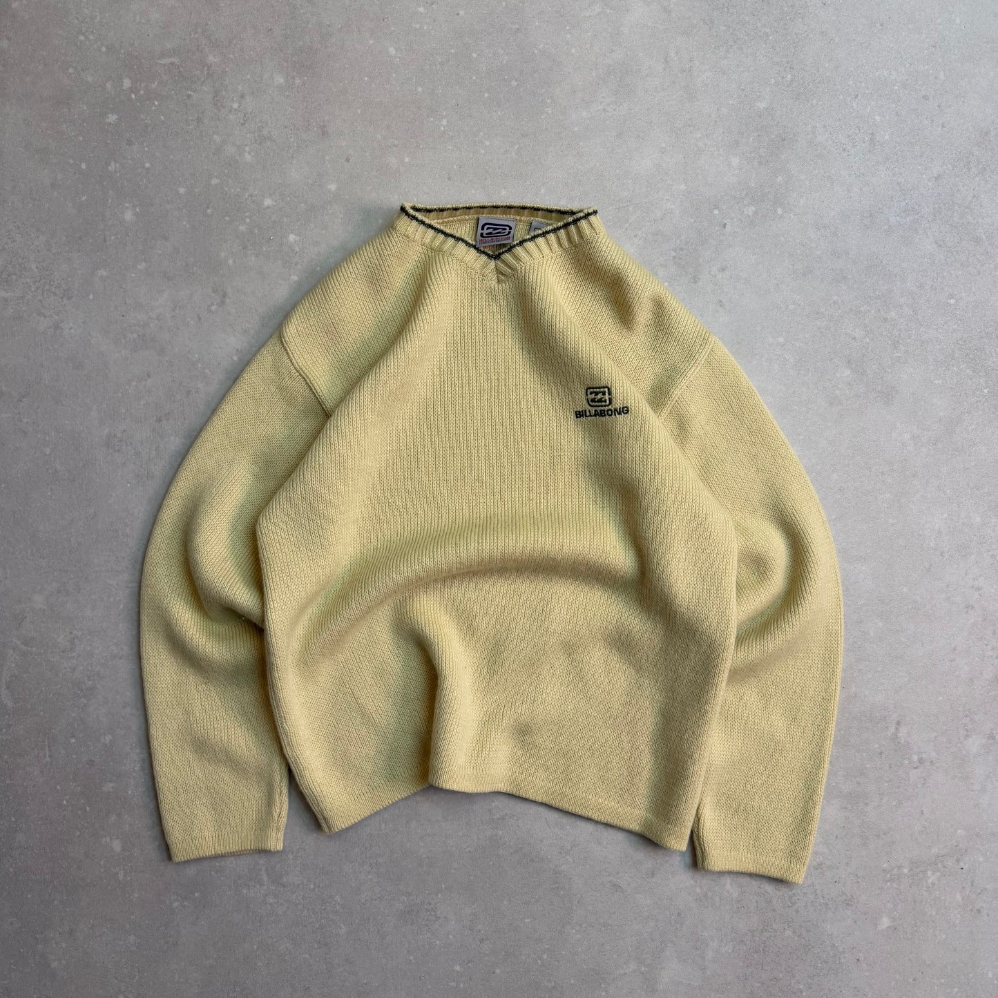 00’s Billabong V-Neck Knit Jumper (S)