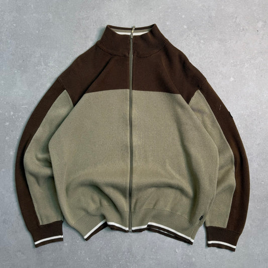 00’s Quiksilver Zip Up Knit Jumper (L)