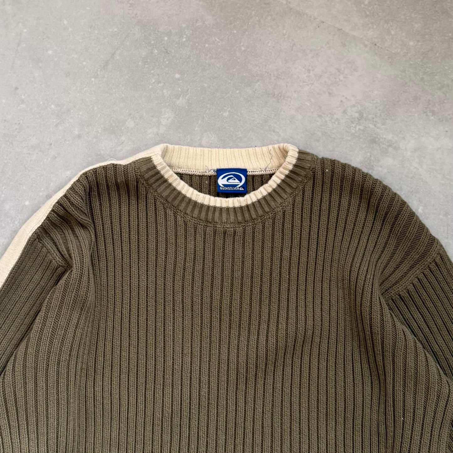 00’s Quiksilver Cable Knit Jumper (M)