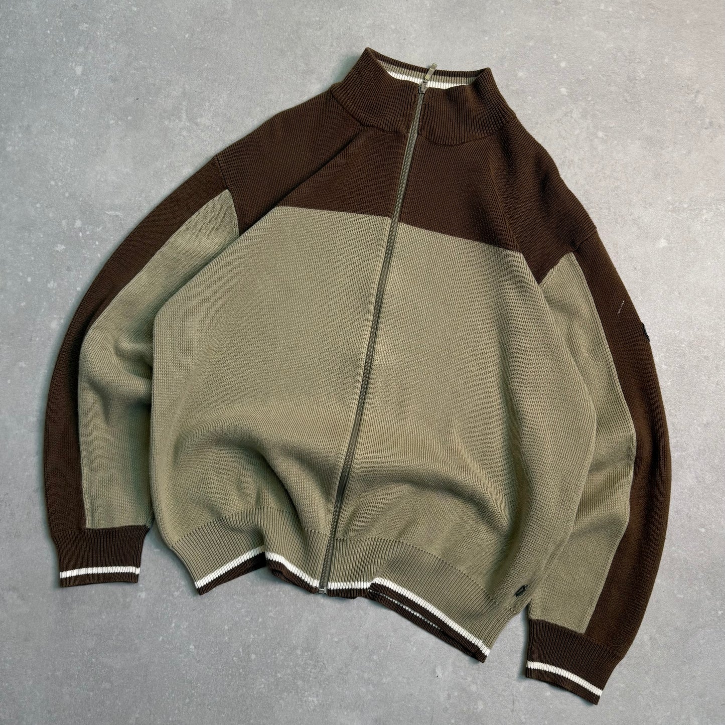 00’s Quiksilver Zip Up Knit Jumper (L)