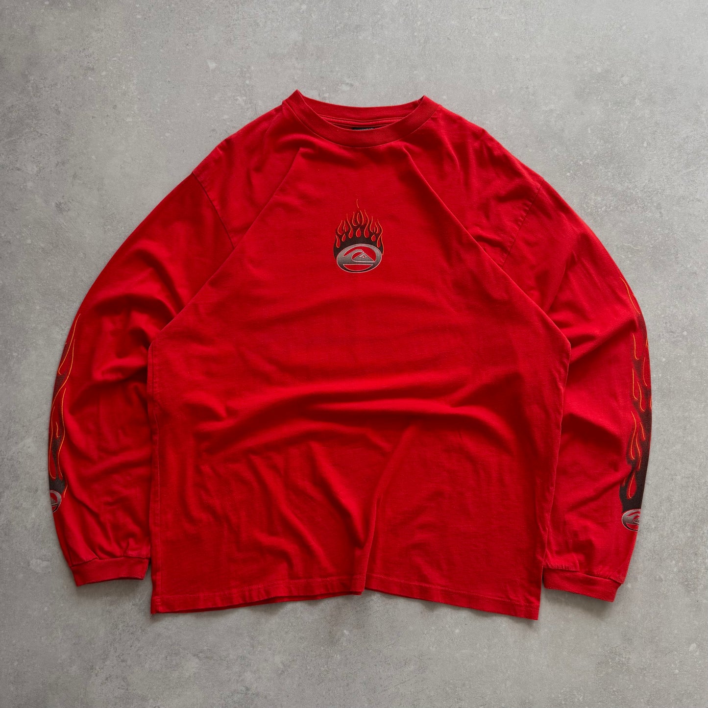 00's Quiksilver Flame Long sleeve T-shirt