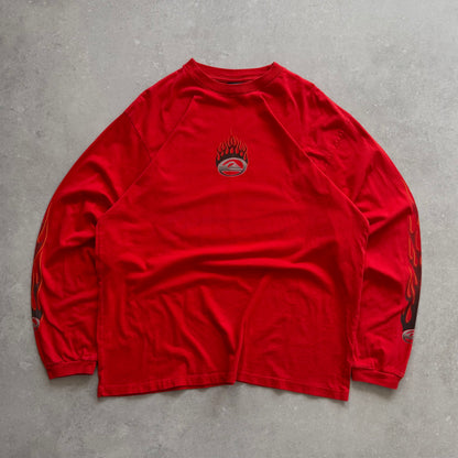 00's Quiksilver Flame Long sleeve T-shirt