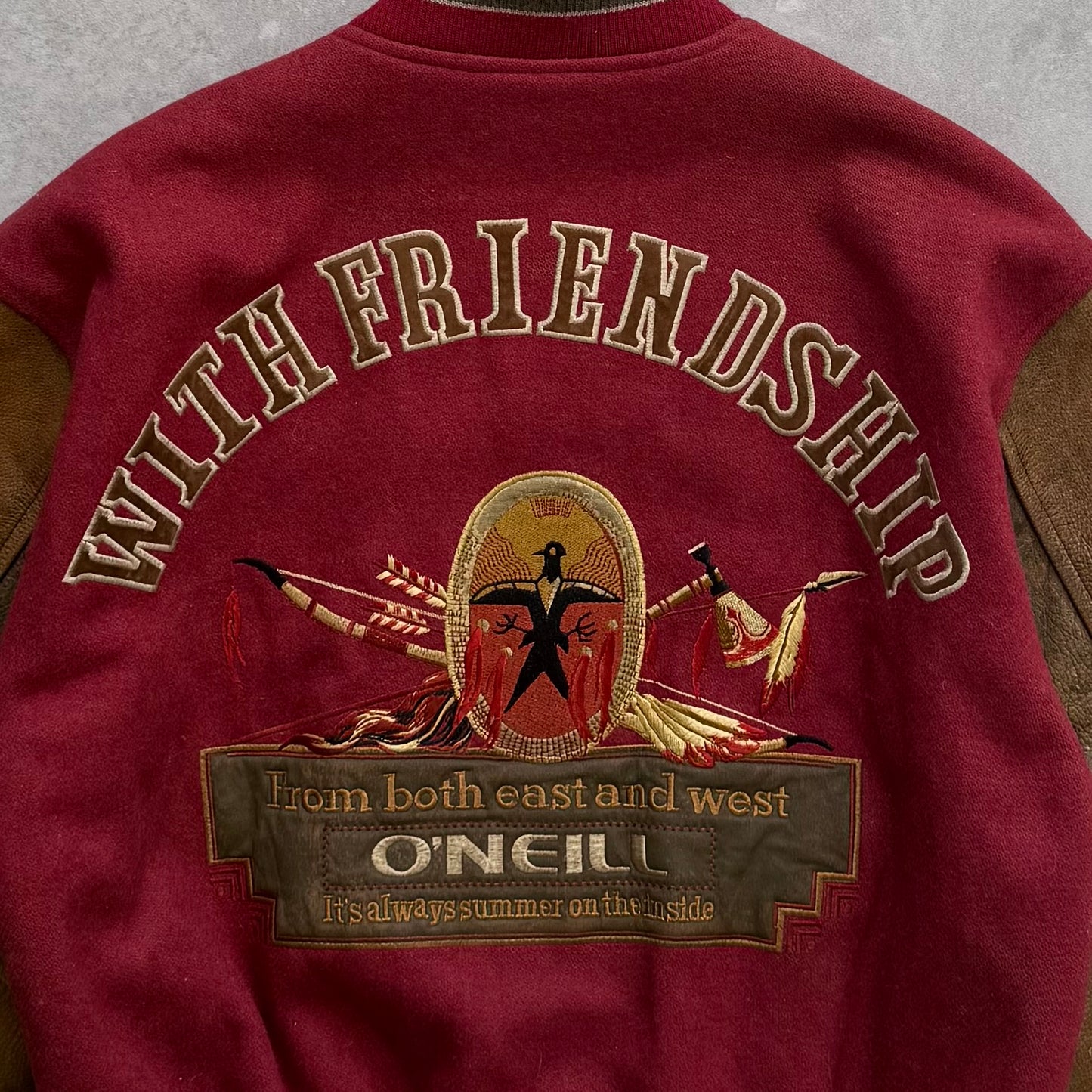 90’s O’Neill Leather Bomber Jacket (M)