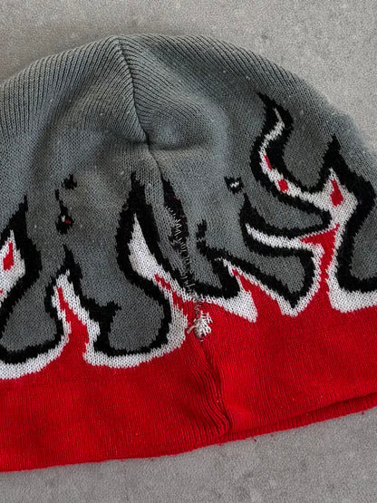 Vintage Quiksilver Flame Beanie
