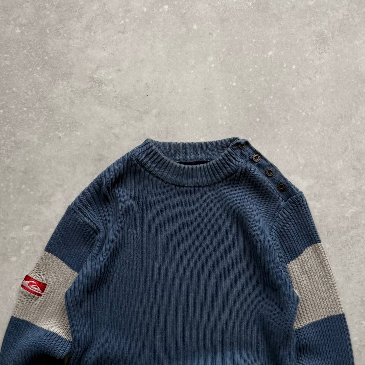 00's Quiksilver Cable Knit Jumper (M)