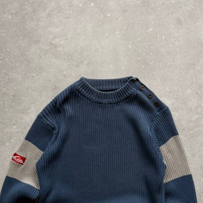 00's Quiksilver Cable Knit Jumper (M)