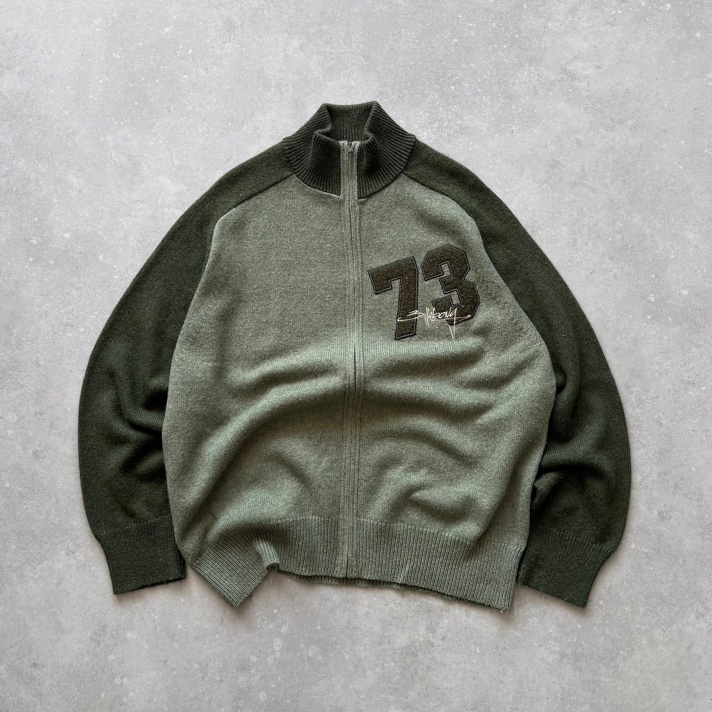 Vintage Billabong Full Zip Knit Jumper (XL)