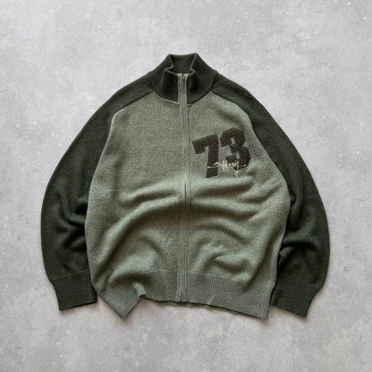 Vintage Billabong Full Zip Knit Jumper (XL)