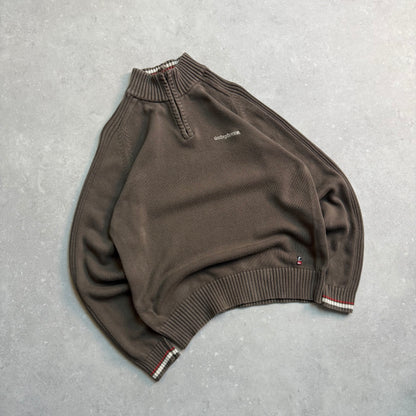 00’s Quiksilver 1/4 Zip Knit Jumper (M)