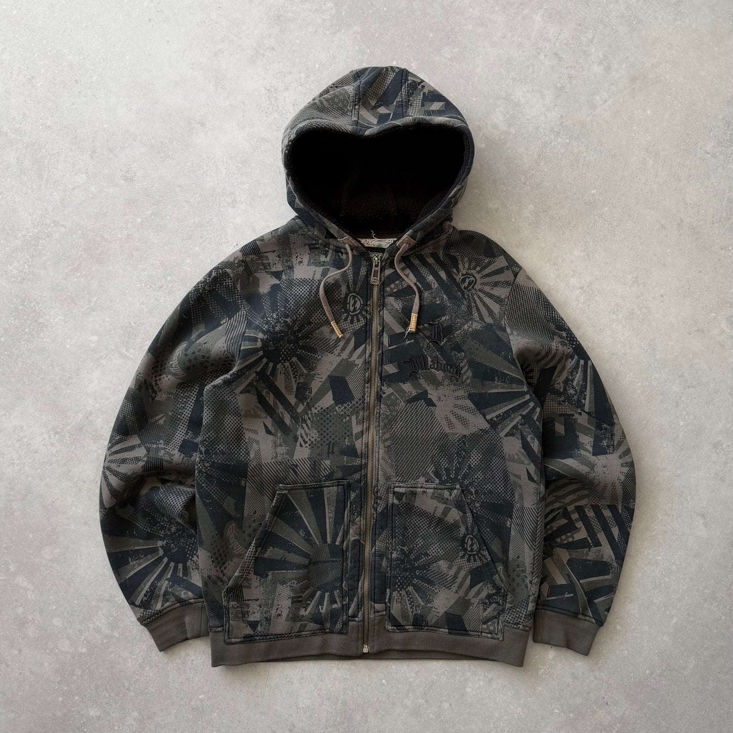 Vintage Billabong Rising Sun Zip-up Hoodie (L)