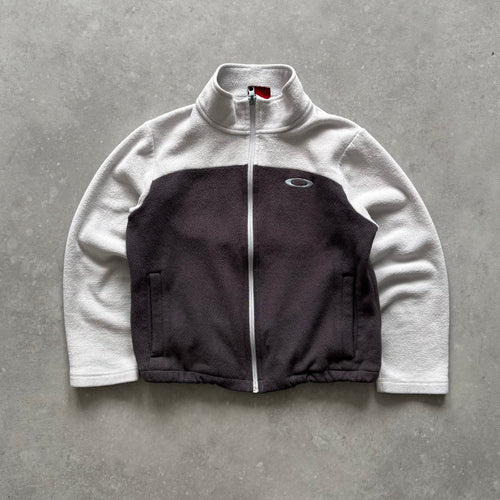Vintage Oakley Fleece Zip-up Jumper (wmns S)