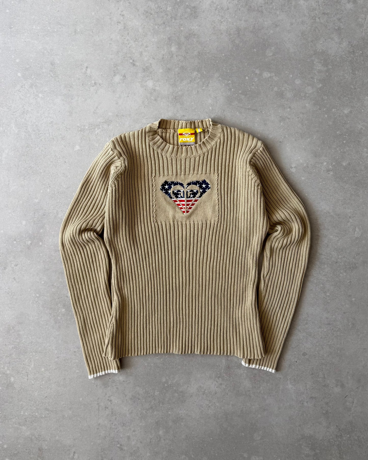 Vintage Roxy Cable Knit Jumper (S)