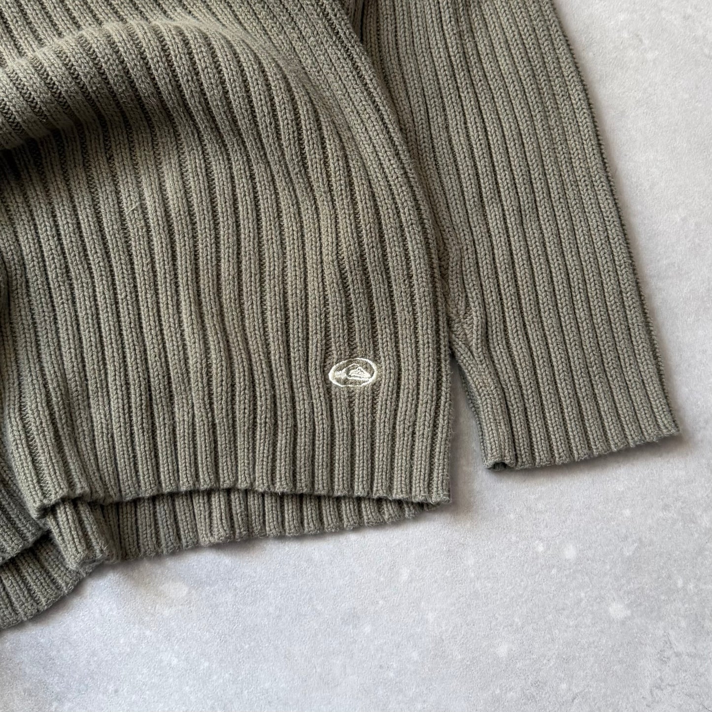 00's Quiksilver Cable Knit Jumper (M)