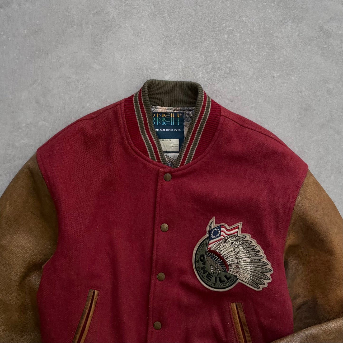 90’s O’Neill Leather Bomber Jacket (M)