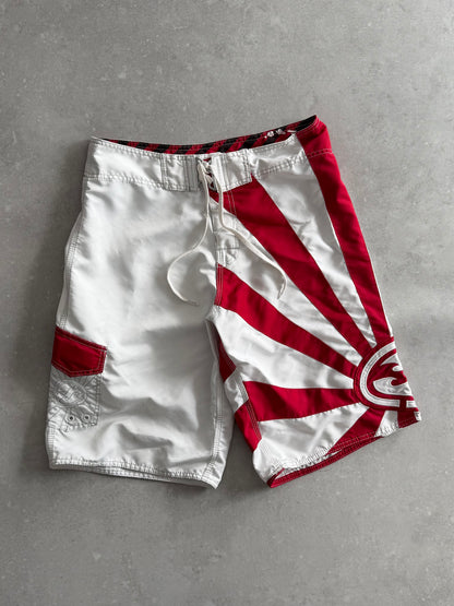 Vintage Billabong Andy Irons Rising Sun Boardshorts (32)