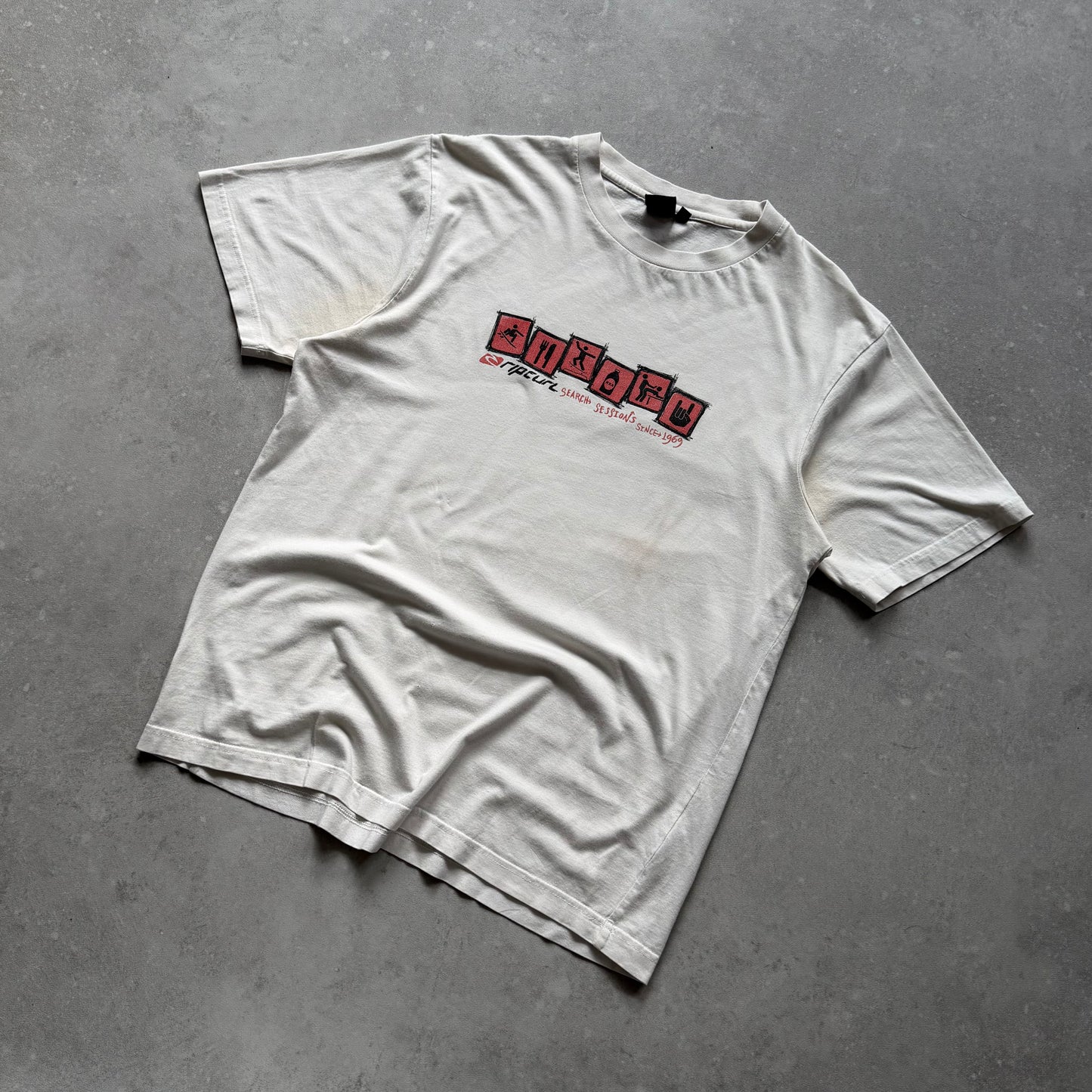 00's Rip Curl ''Search Sessions'' T-shirt (L)