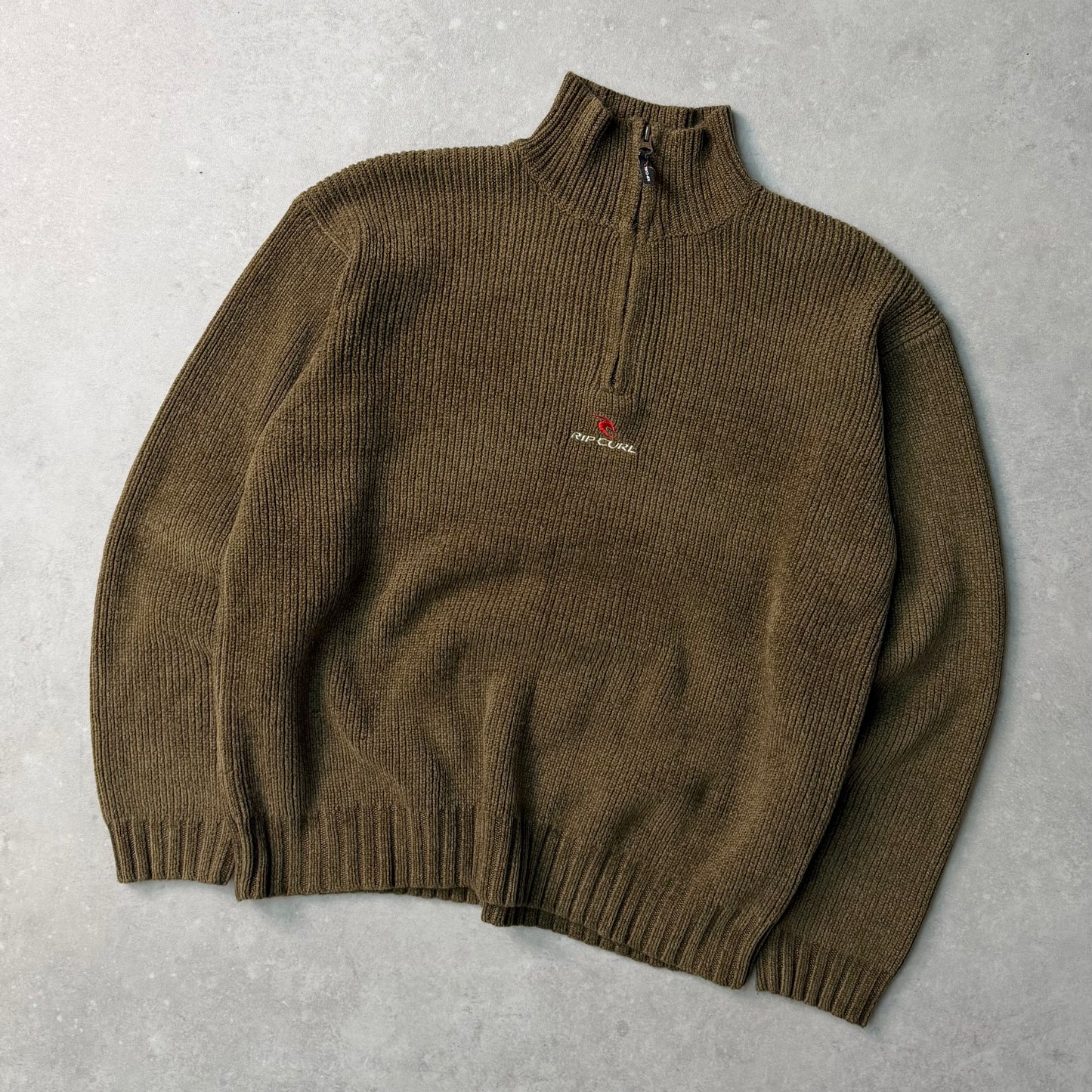 00's Rip Curl 1/4 zip Knit Jumper (M)