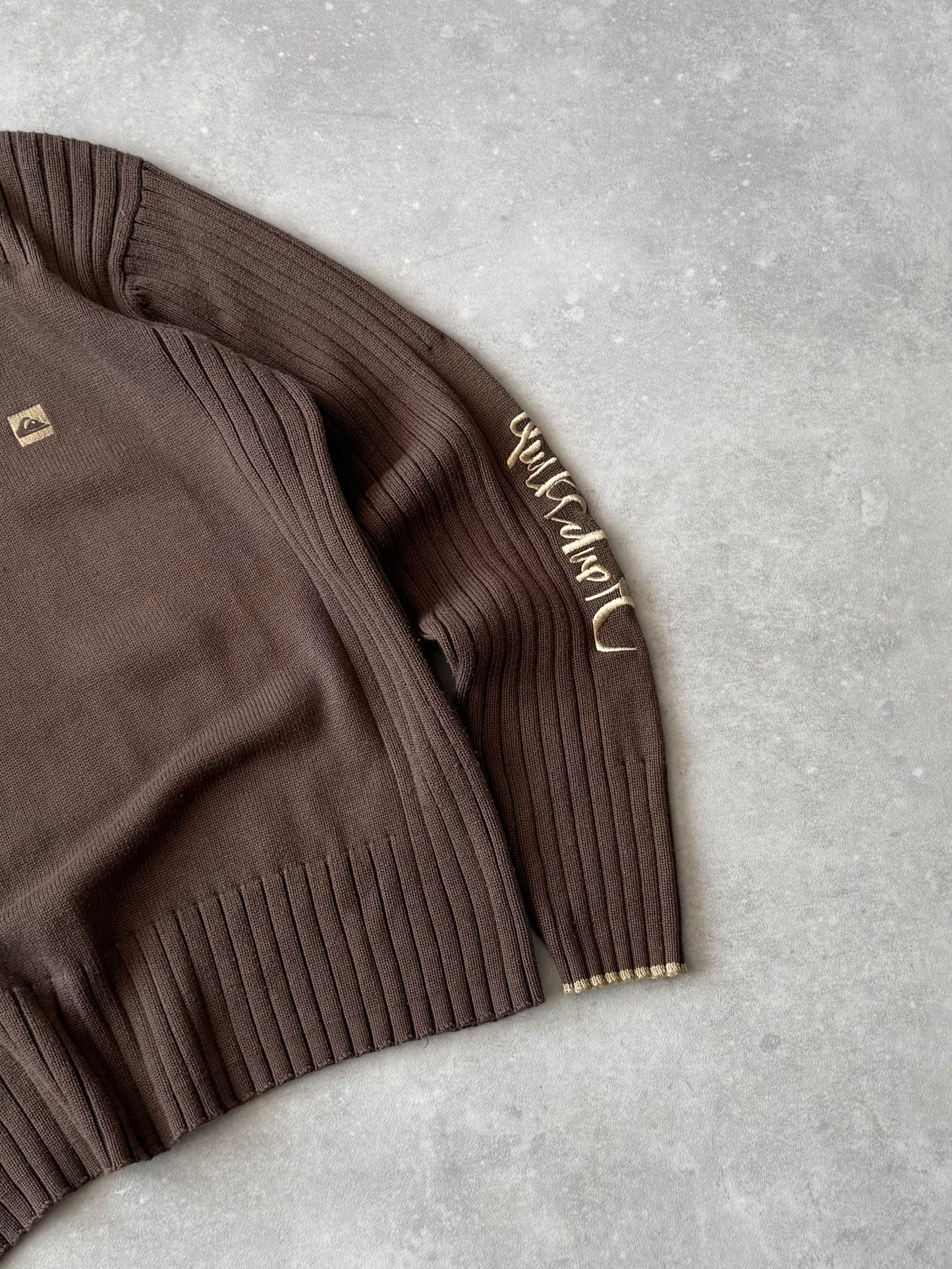 Vintage Quiksilver Cable Knit Jumper (M)