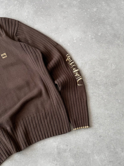 Vintage Quiksilver Cable Knit Jumper (M)
