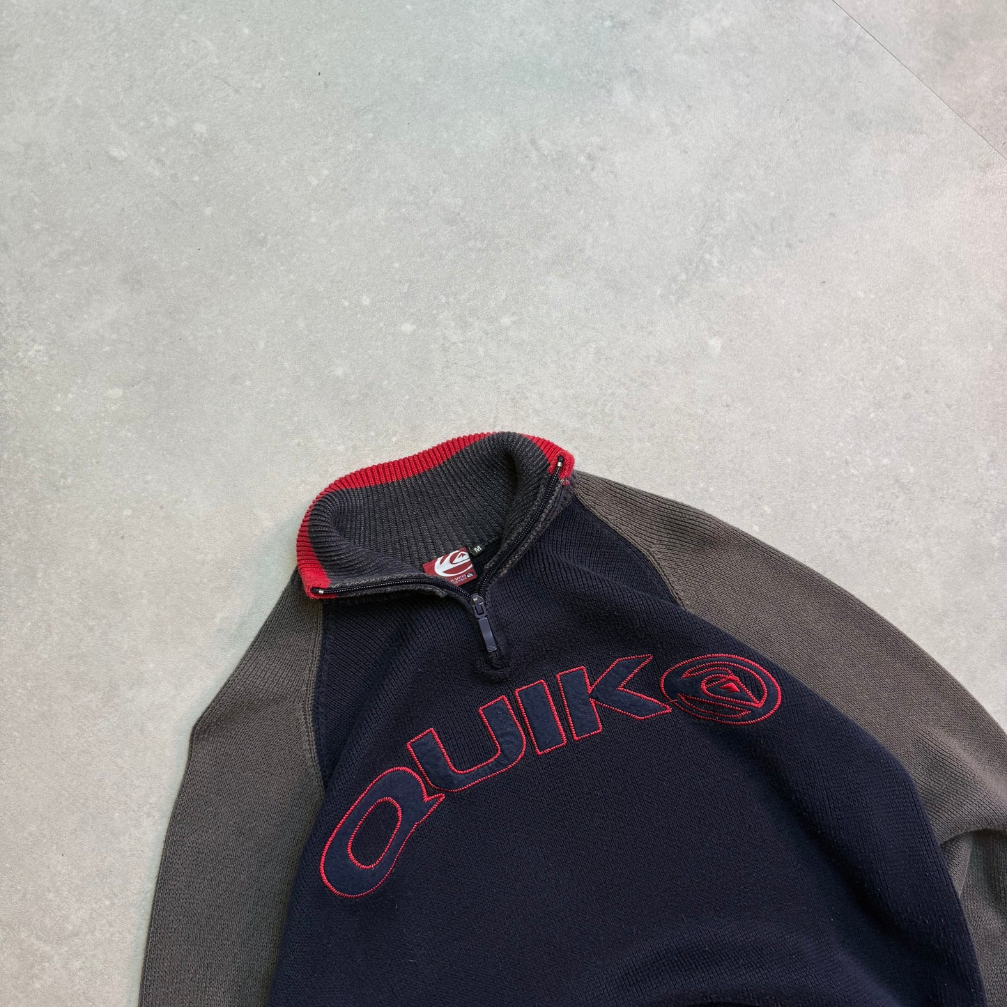 00’s Quiksilver 1/4 zip Knit Jumper (S)