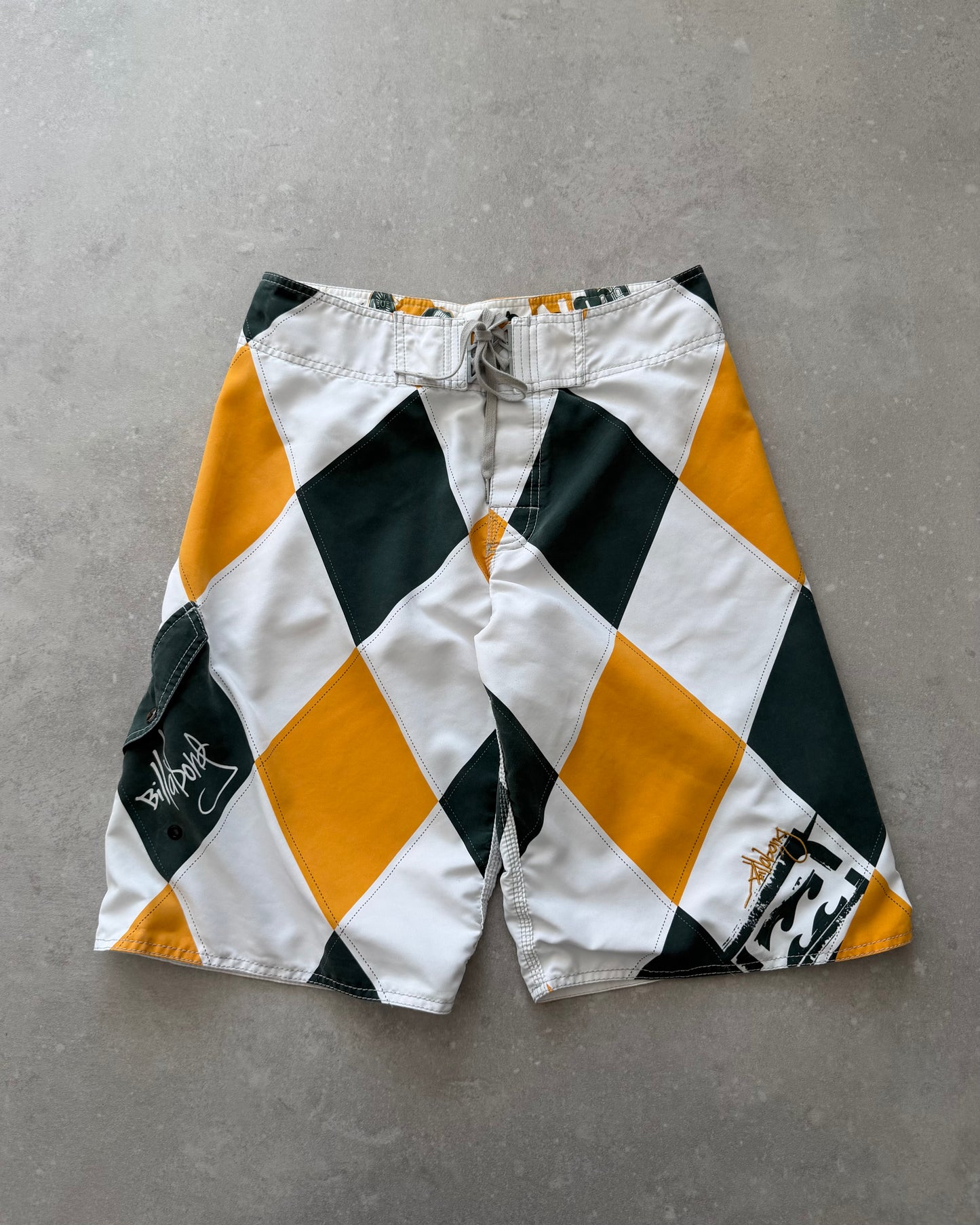 Vintage Billabong Andy Irons Argyle Boardshorts (31)