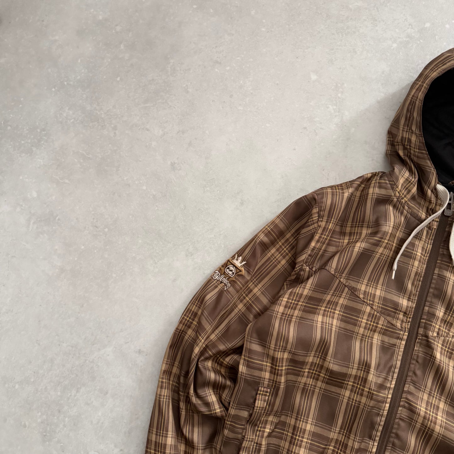 00’s Rip Curl Plaid Zip Hoodie (L)