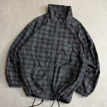 90's Quiksilver Plaid Shell Jacket (L)