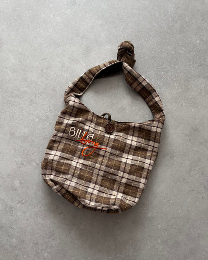 Vintage Billabong Plaid Reversible Tote Bag