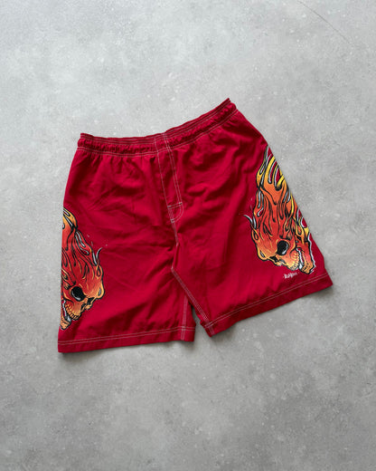 Vintage Billabong Flaming Skull Boardshorts (32)